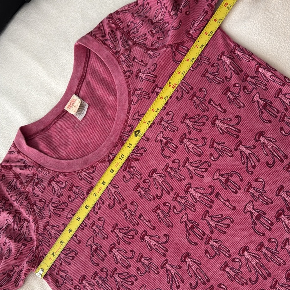 Munki Munki Raspberry Long Sleeve Top with Pattern - Picture 5 of 8